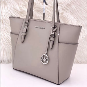Michael Kors Charlotte Tote Shoulder Bag Grey